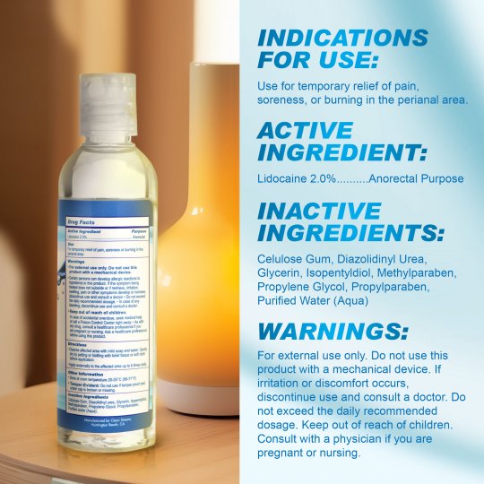 CleanStream Water-Based Anal Lube 8 oz